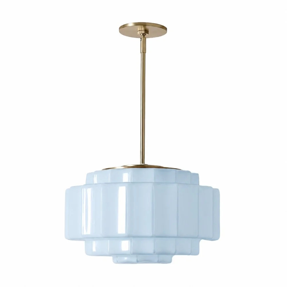 Tiered Opal Glass Pendant Light