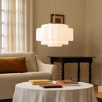 Tiered Opal Glass Pendant Light