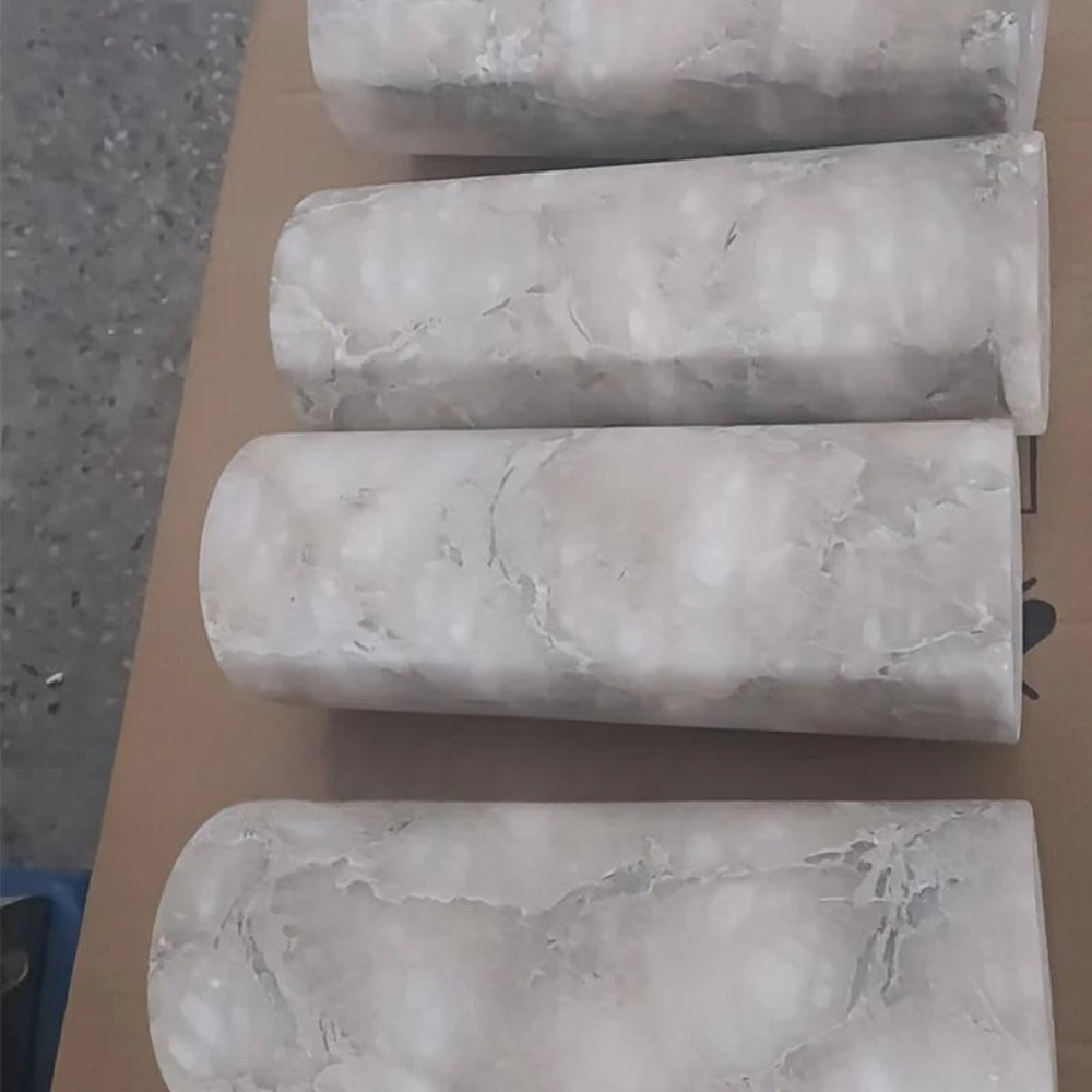 Natural Alabaster Wall Sconce