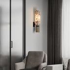 Natural Alabaster Wall Sconce