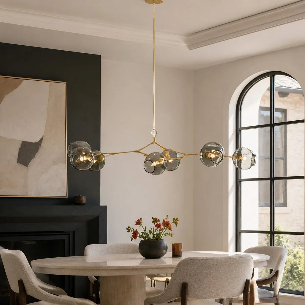 Arlo Branching Bubble Glass Chandelier