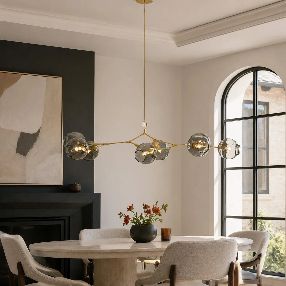 Arlo Branching Bubble Glass Chandelier