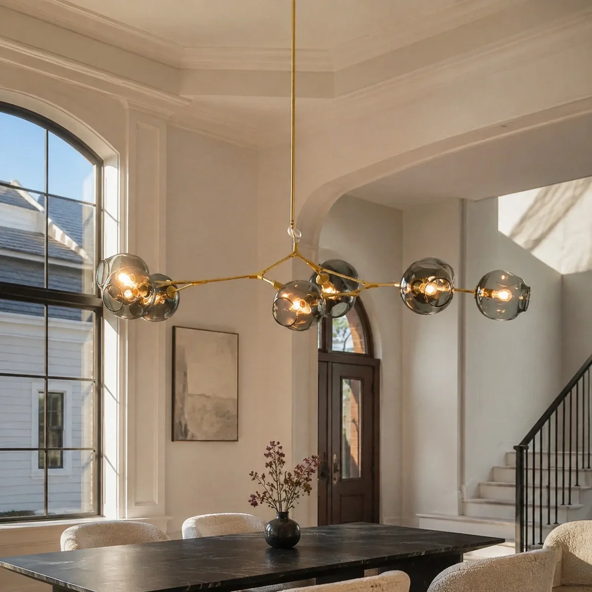 Arlo Branching Bubble Glass Chandelier