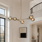 Arlo Branching Bubble Glass Chandelier