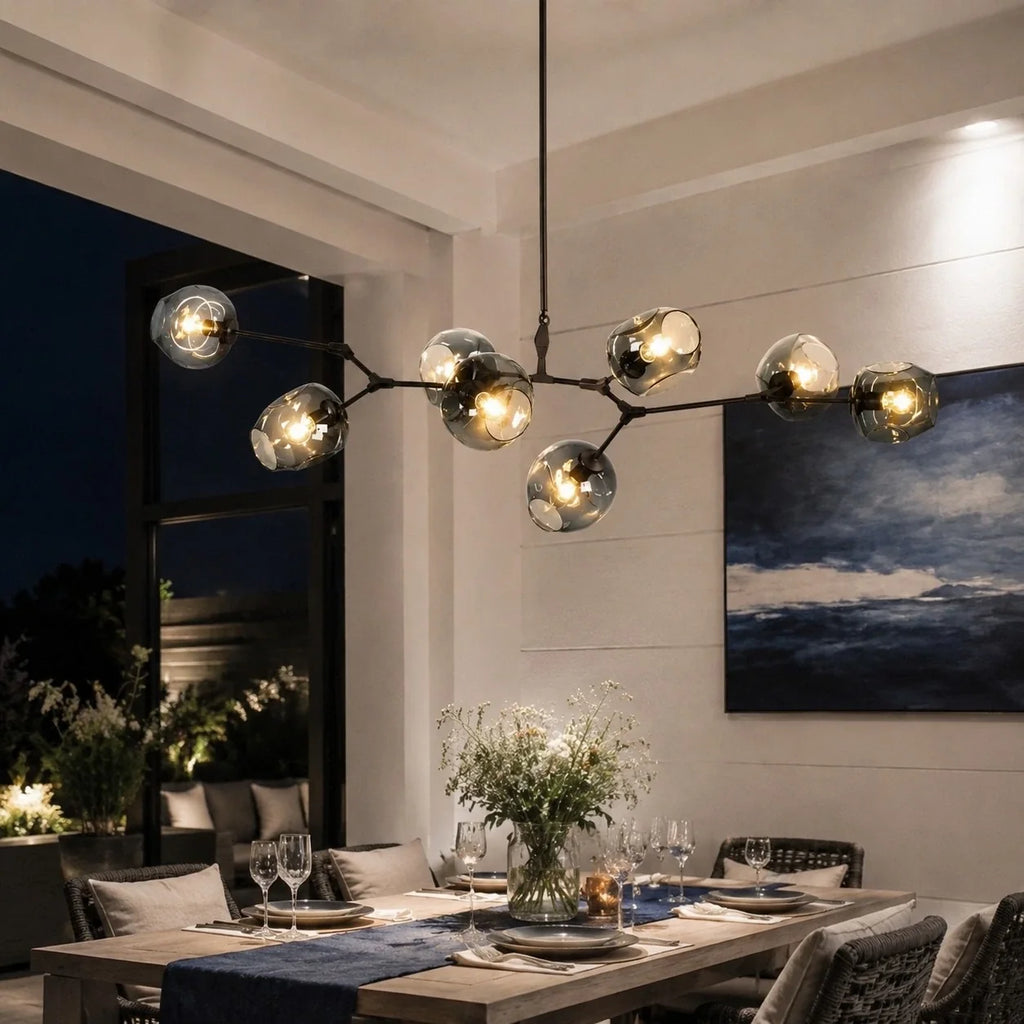 Arlo Branching Bubble Glass Chandelier