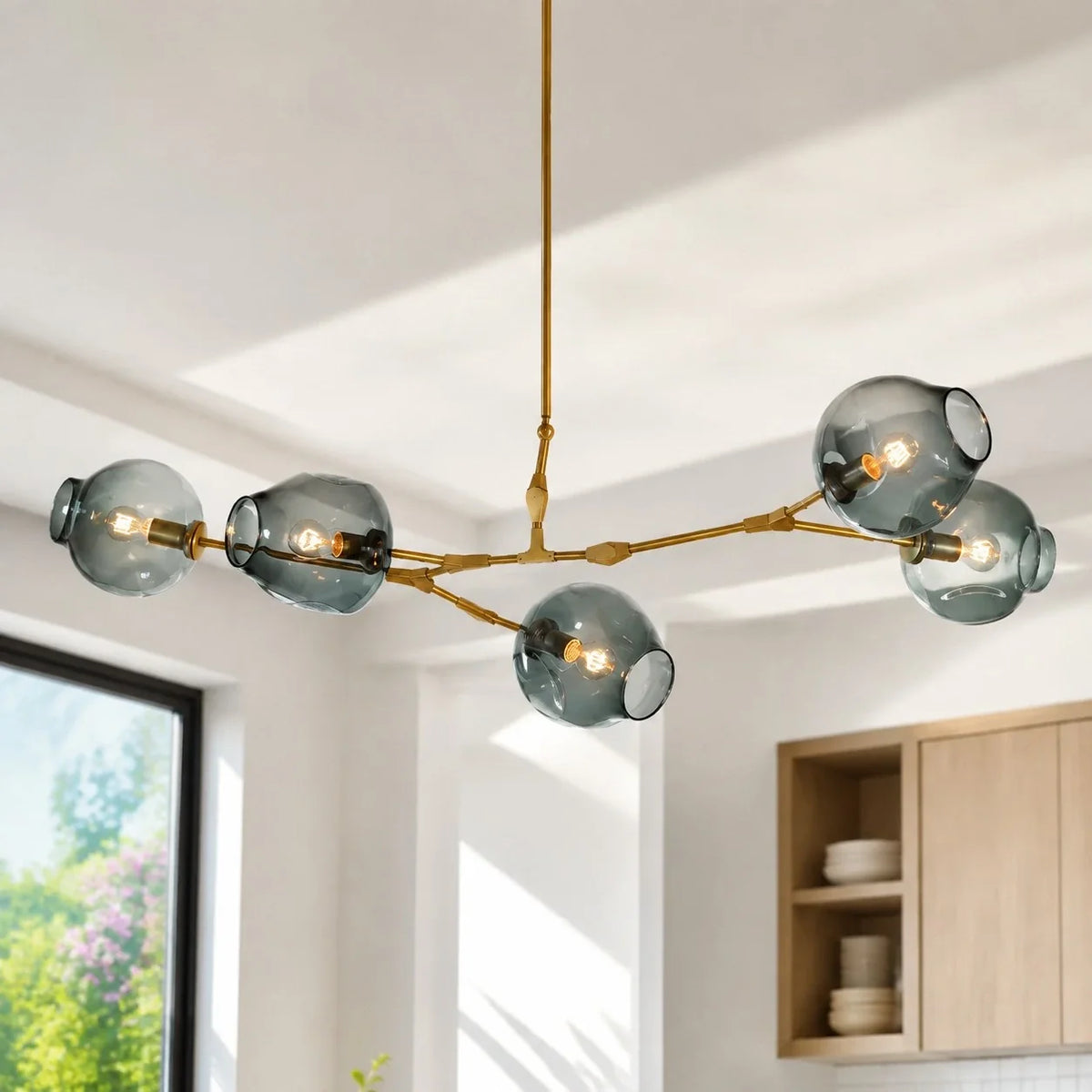 Arlo Branching Bubble Glass Chandelier