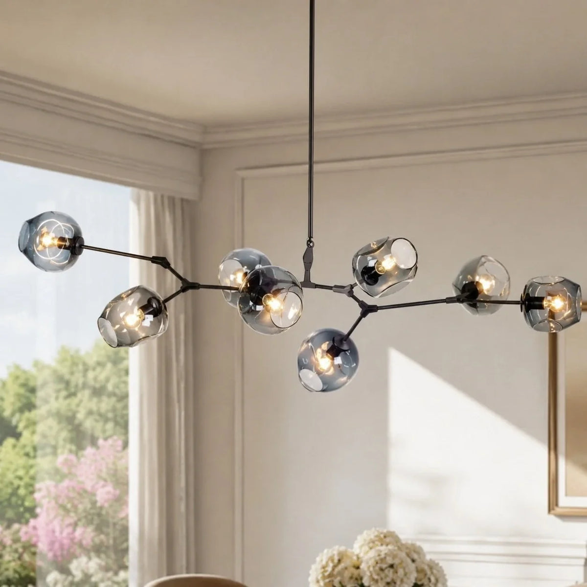Arlo Branching Bubble Glass Chandelier