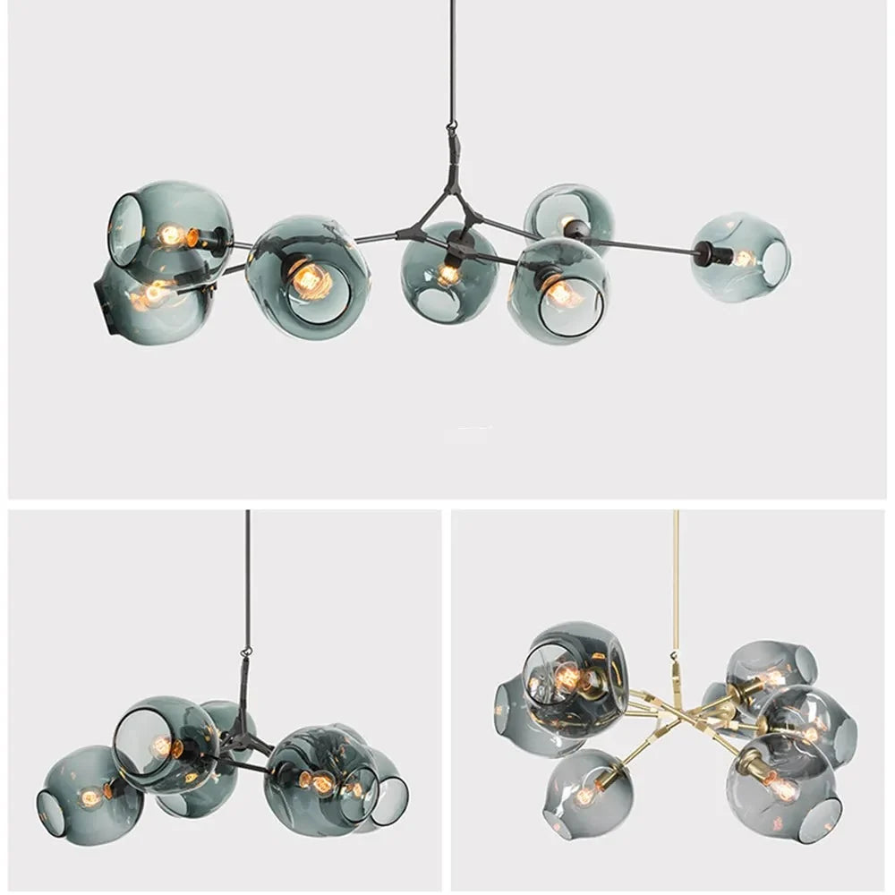 Arlo Branching Bubble Glass Chandelier