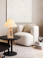 Sculptural Stone Table Lamp