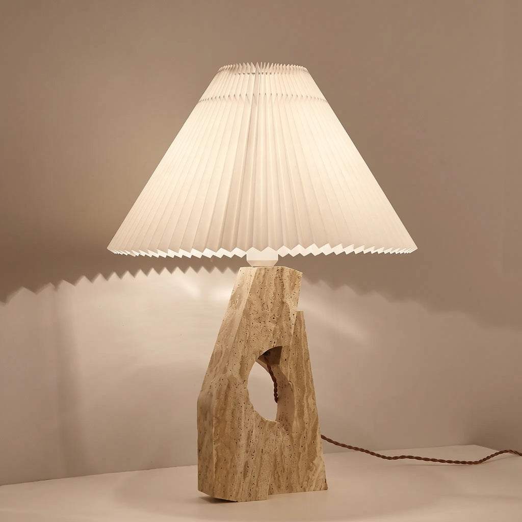 Sculptural Stone Table Lamp