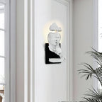 Human Face Sculptural Wall Lamp