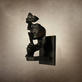 Human Face Sculptural Wall Lamp