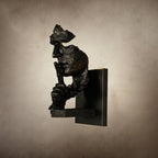 Human Face Sculptural Wall Lamp
