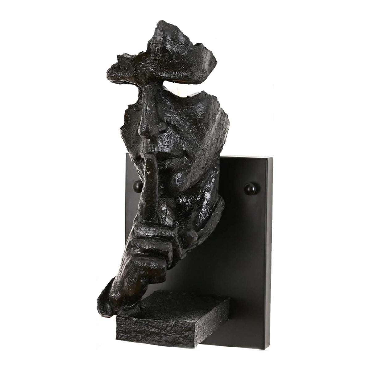 Human Face Sculptural Wall Lamp