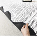Herringbone Scallop Sofa Cover