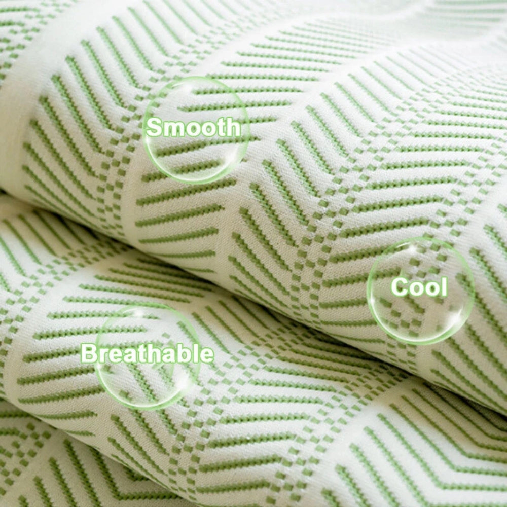 Herringbone Scallop Sofa Cover