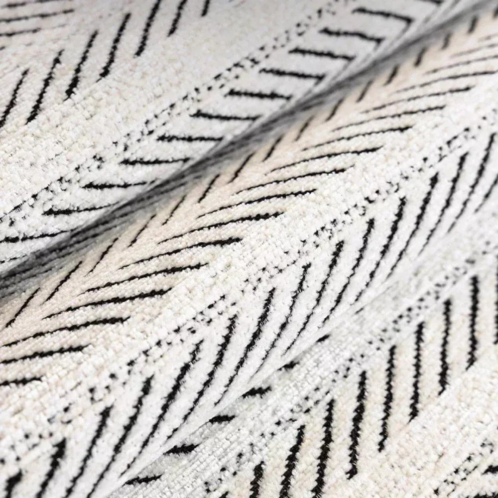 Herringbone Scallop Sofa Cover
