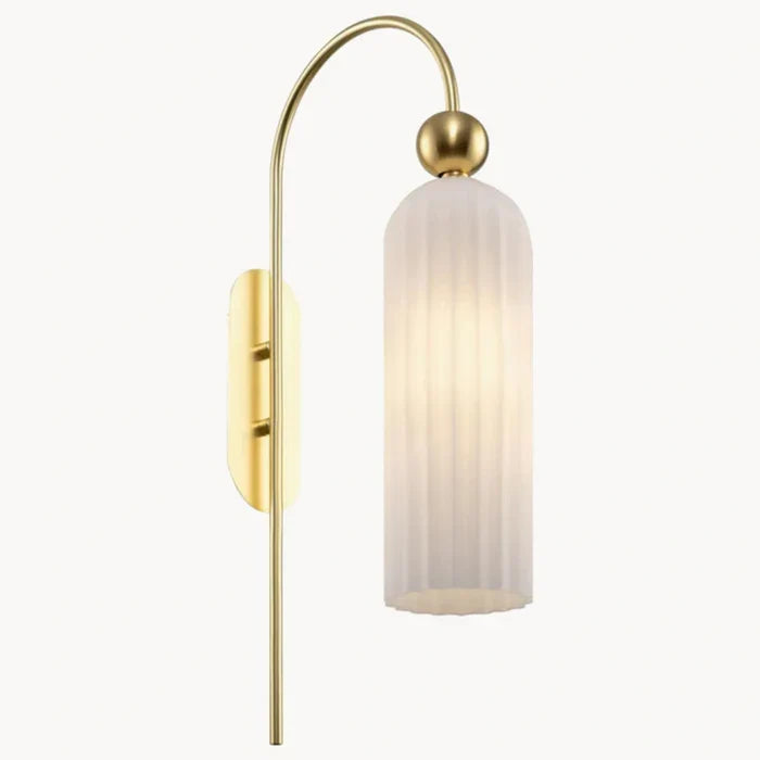 Azura Ribbed Glass Wall Sconce