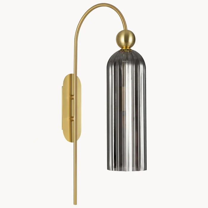 Azura Ribbed Glass Wall Sconce