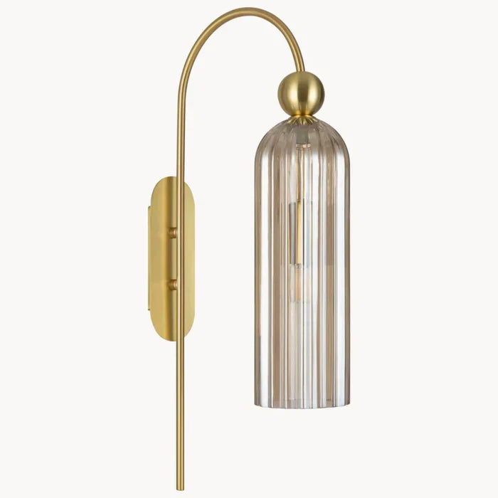 Azura Ribbed Glass Wall Sconce