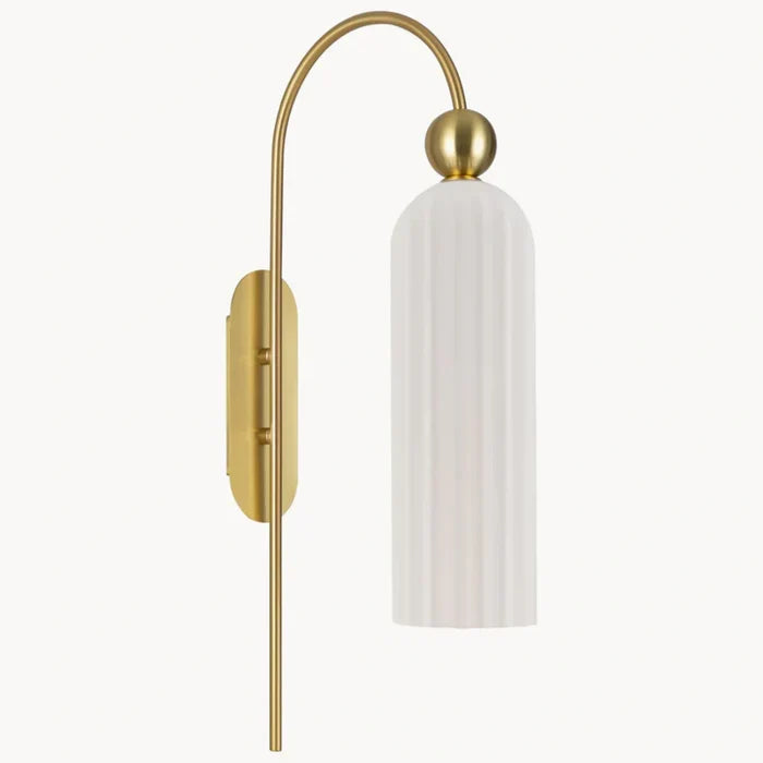 Azura Ribbed Glass Wall Sconce