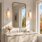 Azura Ribbed Glass Wall Sconce