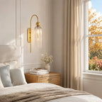 Azura Ribbed Glass Wall Sconce