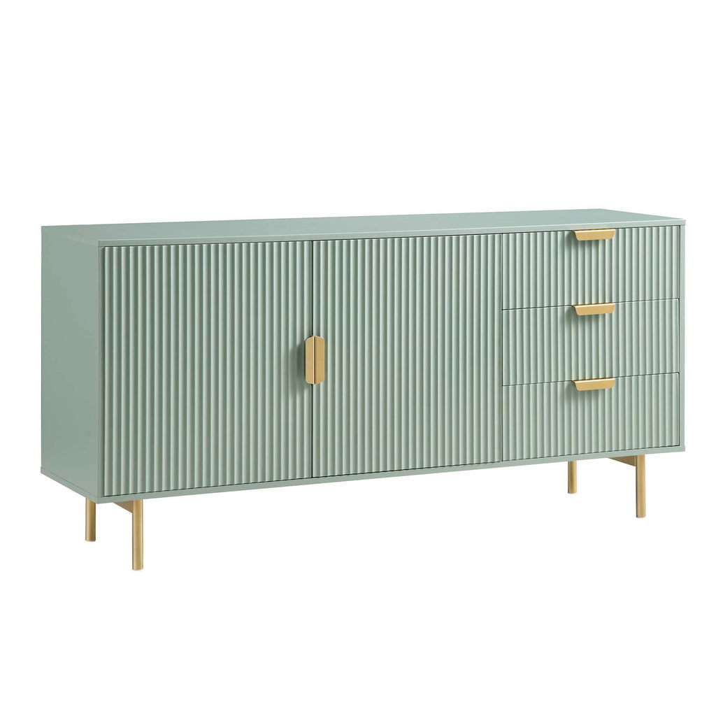 Richmond Ridged Sideboard – Sage Green