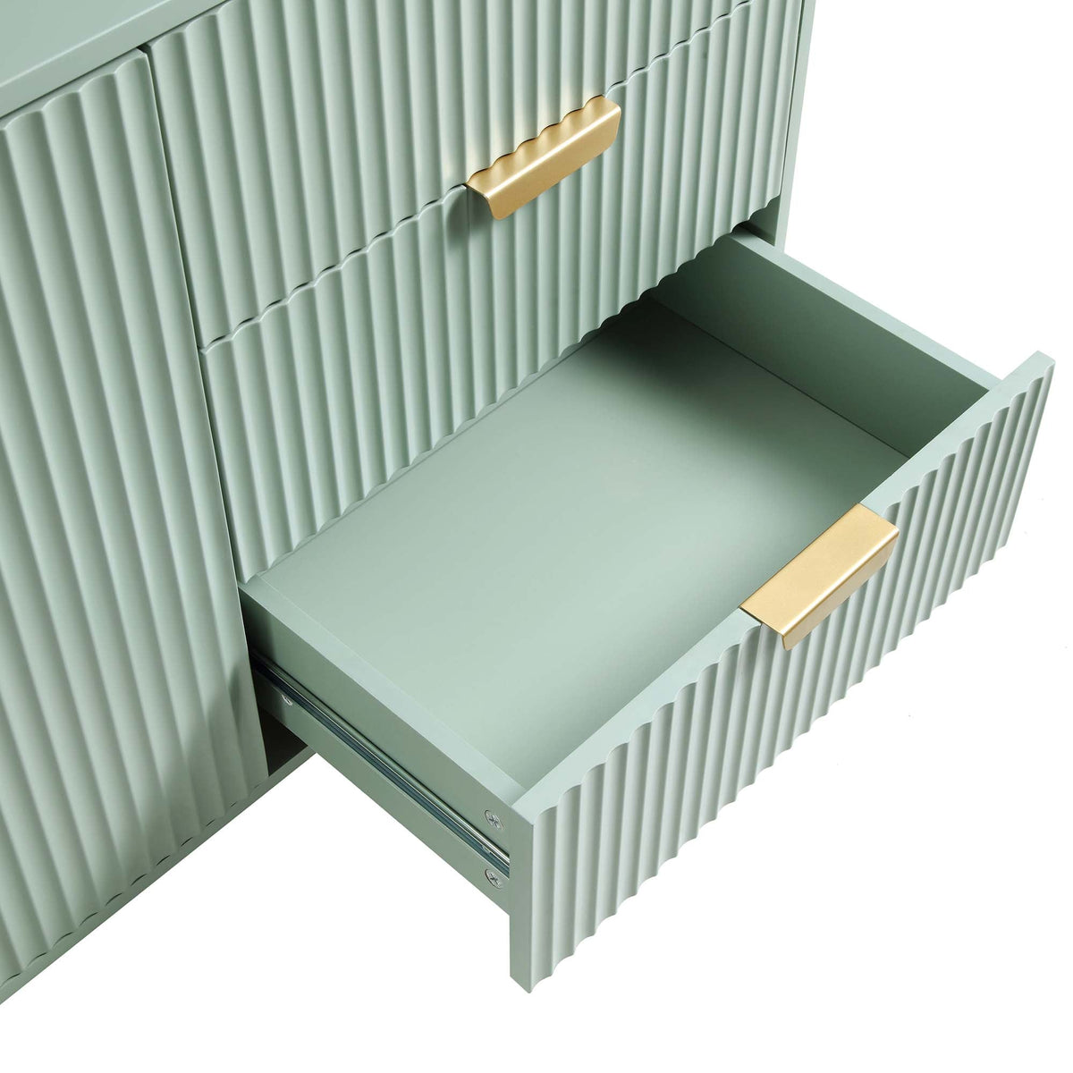 Richmond Ridged Sideboard – Sage Green