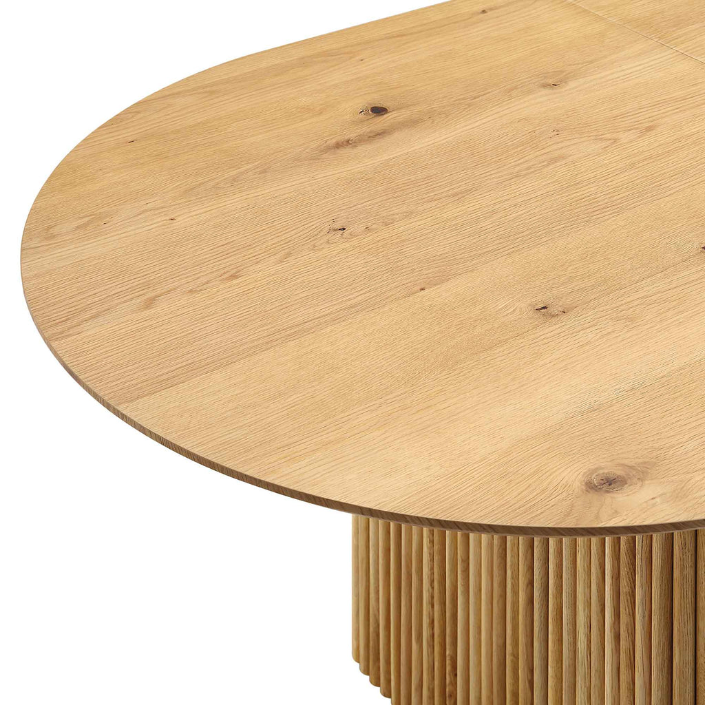 Maru Oval Pedestal Dining Table