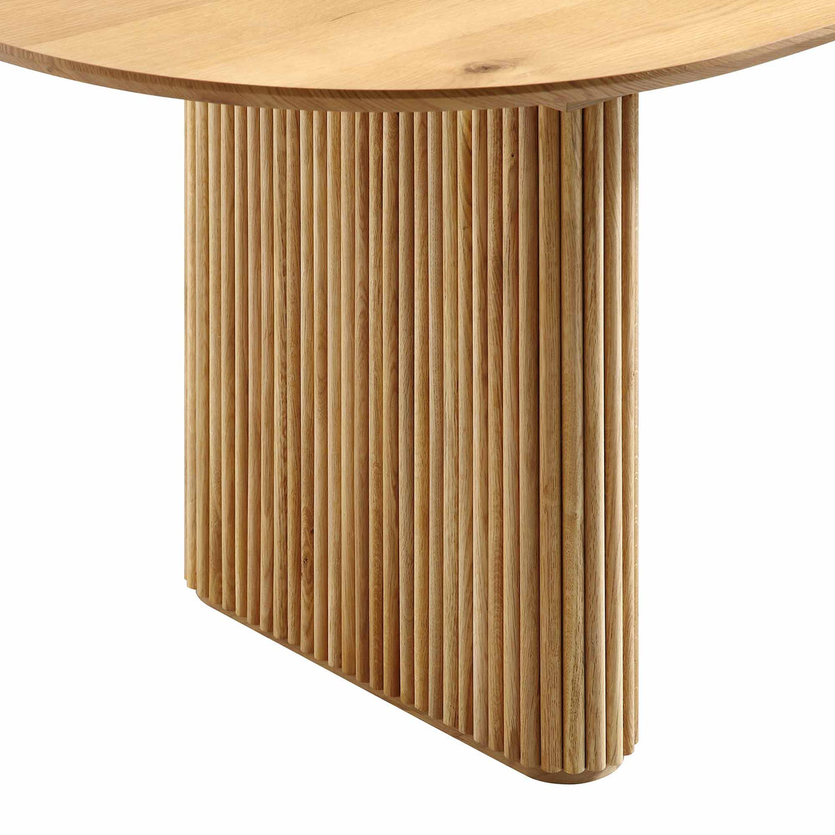 Maru Oval Pedestal Dining Table