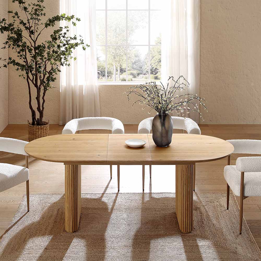 Maru Oval Pedestal Dining Table