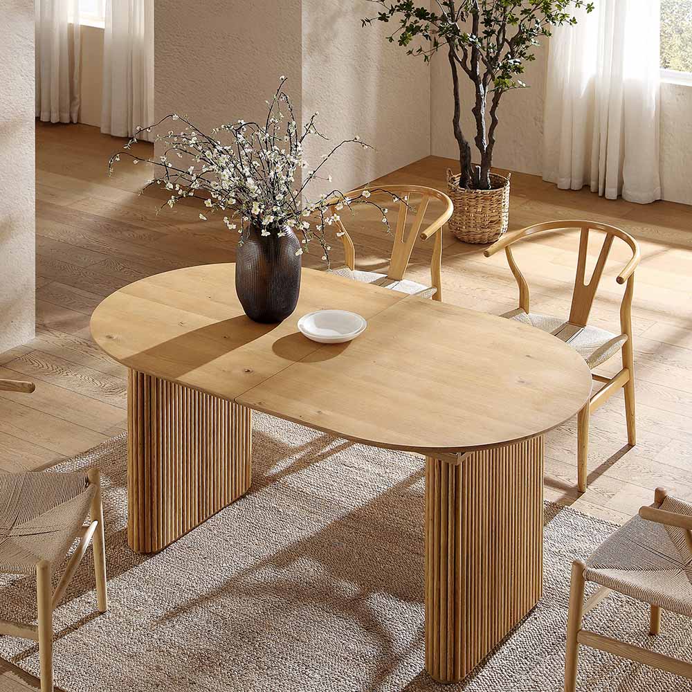 Maru Oval Pedestal Dining Table