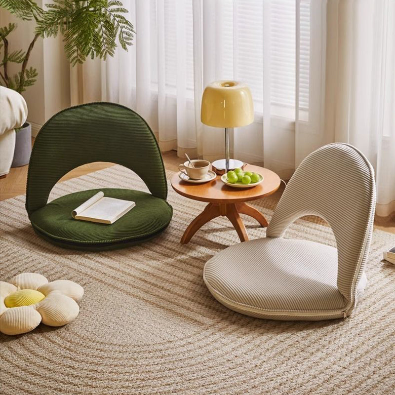 Foldable Corduroy Accent Chair