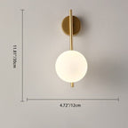 Nordic Globe Glass Wall Sconce