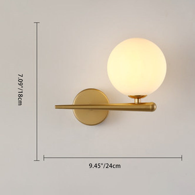 Nordic Globe Glass Wall Sconce