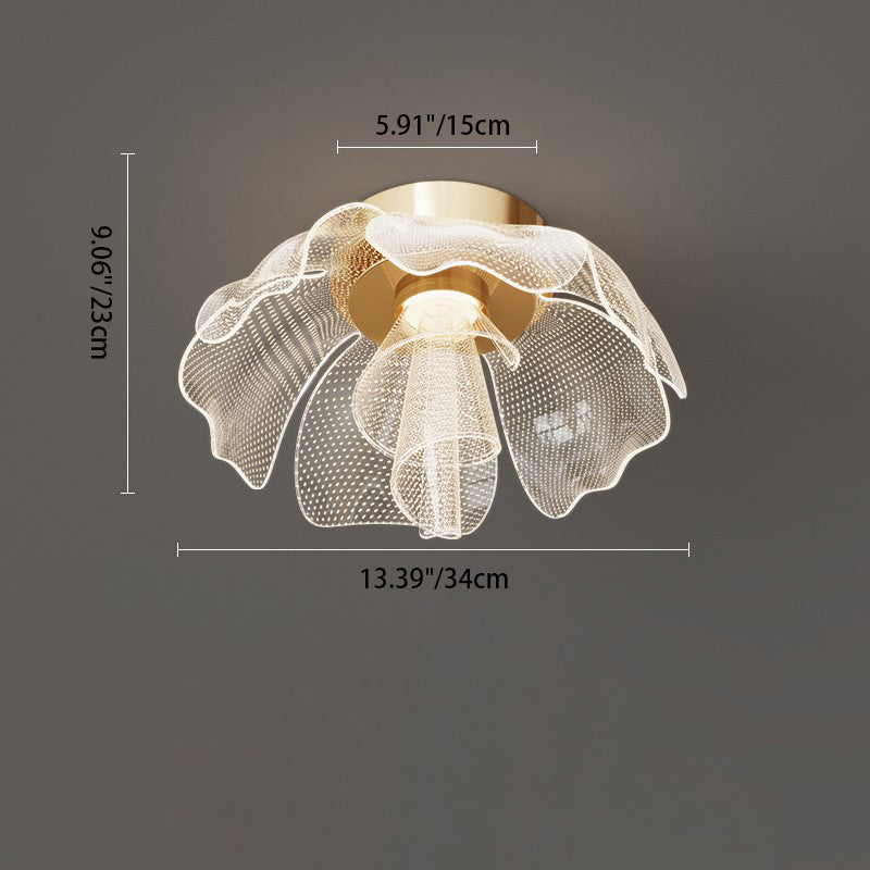 Modern Petal Dome LED Ceiling Light