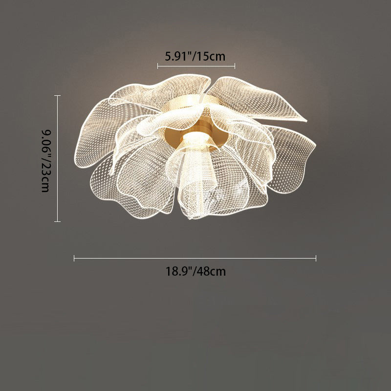 Modern Petal Dome LED Ceiling Light