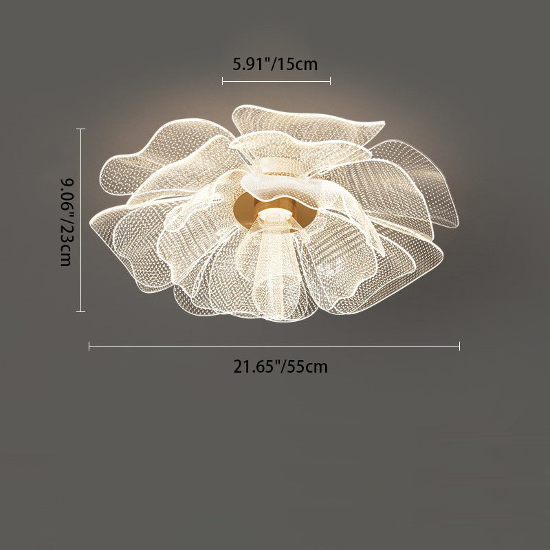 Modern Petal Dome LED Ceiling Light