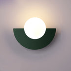 Modern Spherical Glass Wall Sconce