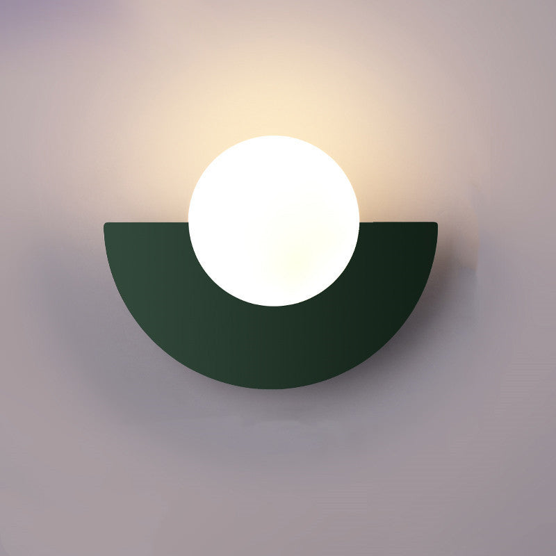 Modern Spherical Glass Wall Sconce