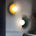 Modern Spherical Glass Wall Sconce
