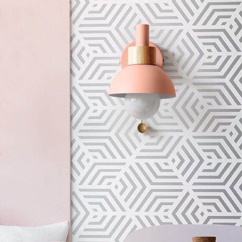 Nordic Macaron Globe Wall Sconce