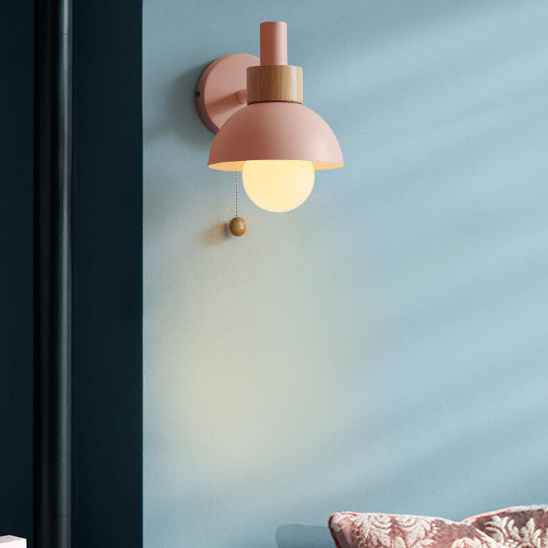 Nordic Macaron Globe Wall Sconce