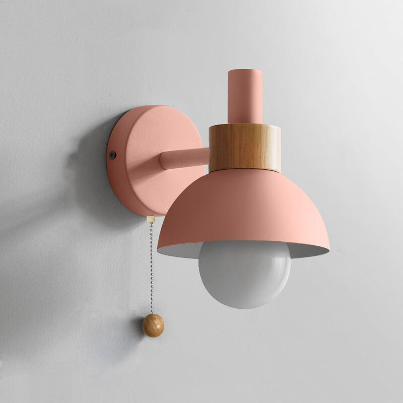 Nordic Macaron Globe Wall Sconce