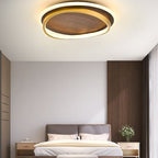 Nordic Walnut Grain LED Ceiling Light