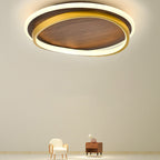 Nordic Walnut Grain LED Ceiling Light