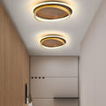 Nordic Walnut Grain LED Ceiling Light