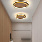 Nordic Walnut Grain LED Ceiling Light
