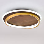 Nordic Walnut Grain LED Ceiling Light
